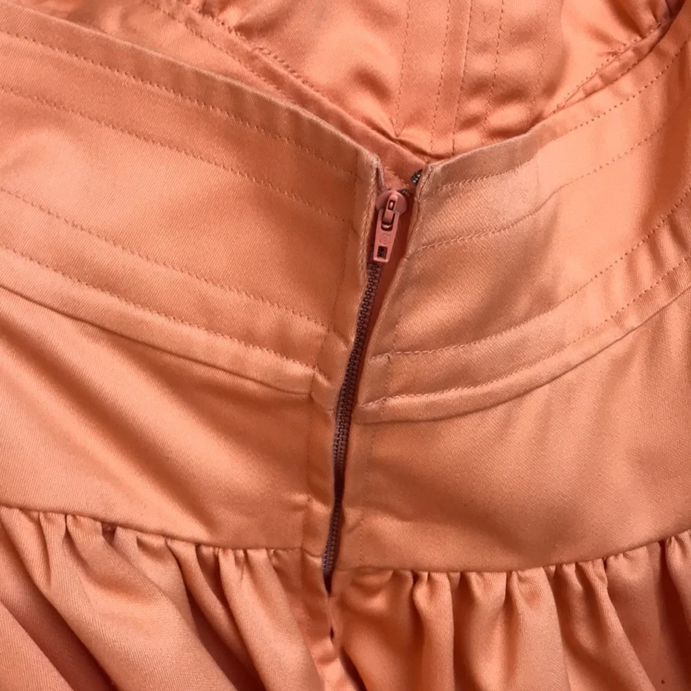 Vintage 60s/70s Orange Rockabilly Halter Dress - Picture 7 of 7